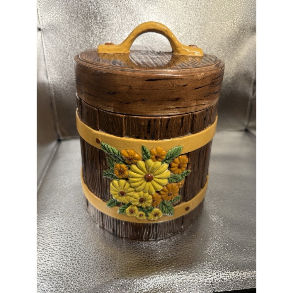 Vintage ATLANTIC Mold COOKIE JAR, Made‎ in USA, 1960's